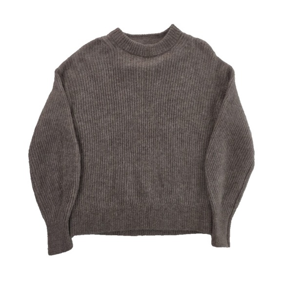 Everlane Sweaters - Everlane Alpaca Cocoon Crew Sweater Womens S Gray NWOT Oversized Wool Blend